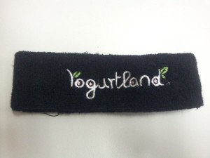 Headband with logo