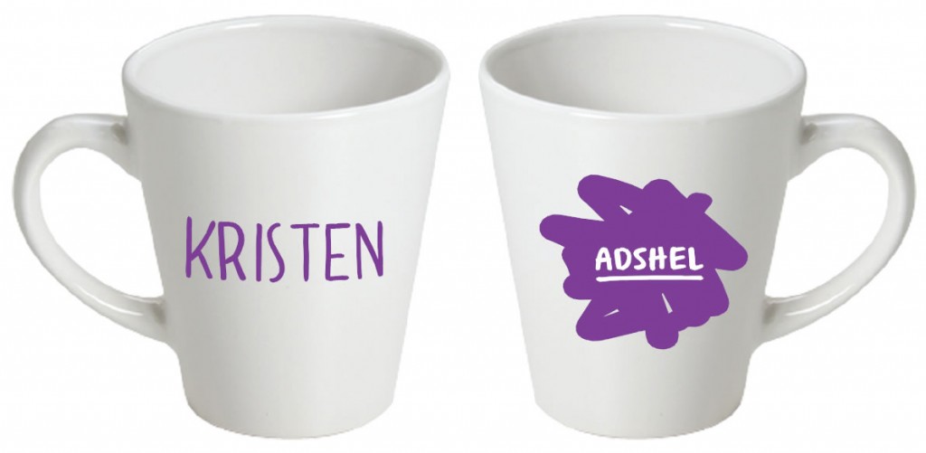 Printed Coffee Mugs with Ashell logo