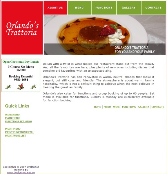 Website Design for Restaurant in Ramsgate, Sydney