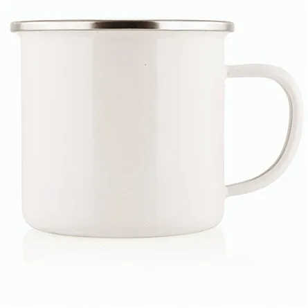 Enamel Cup With Stainless Steel Rim_1