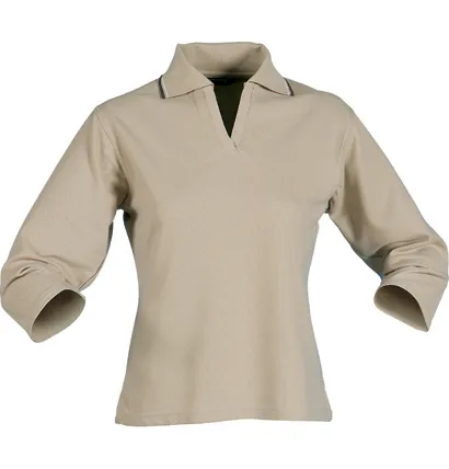 Ladies 3/4 Sleeved Standard Plus Polo_3