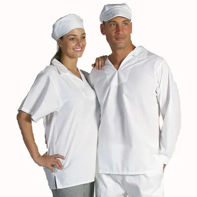 V-neck Food Industry Jerkin Short Sleeve_1