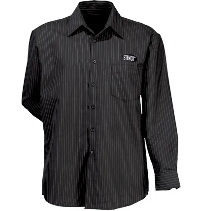 Mens Pinpoint Long Sleeved Shirt_6