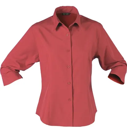 Ladies Woven 3/4 Sleeved Woven Shirt_1