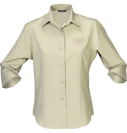 Ladies Woven 3/4 Sleeved Woven Shirt_5