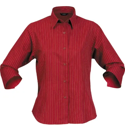 Ladies Pinpoint 3/4 Sleeved Shirt_2