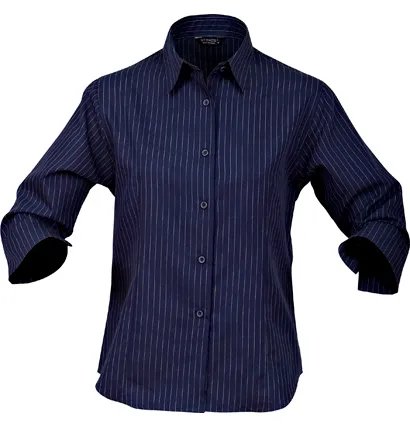 Ladies Pinpoint 3/4 Sleeved Shirt_3