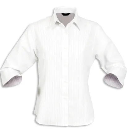 Ladies Pinpoint 3/4 Sleeved Shirt_6