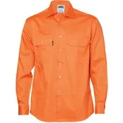 Cotton Drill Work Shirtlong Sleeve_2