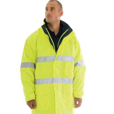 Hivis Breathable Anti-static Jacket With 3m R tape_1
