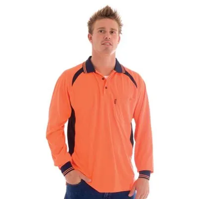 Hivis Cool-breeze Contrast Mesh Polo L s_1
