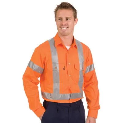 Hivis Cool-breeze Cross Back Cotton Shirt With 3m 8910 R tapel s_1