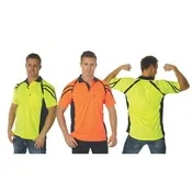 Hivis Cool Breathe Stripe Panel Polo Shirt S s_2
