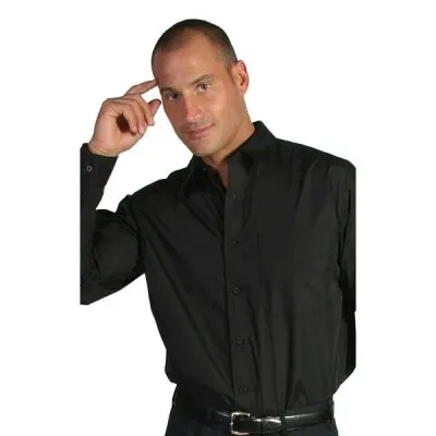 Polyester Cotton Business Shirt Long Sleeve_1