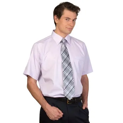Mens Premier Poplin Business Shirts Short Sleeve_1