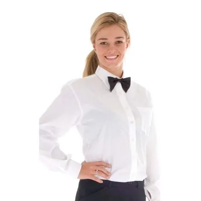Ladies Polyester Cotton Poplin Shirt Long Sleeve_1