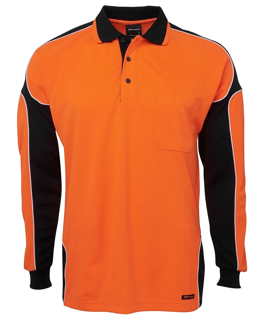 HI VIS L/S ARM PANEL POLO_5