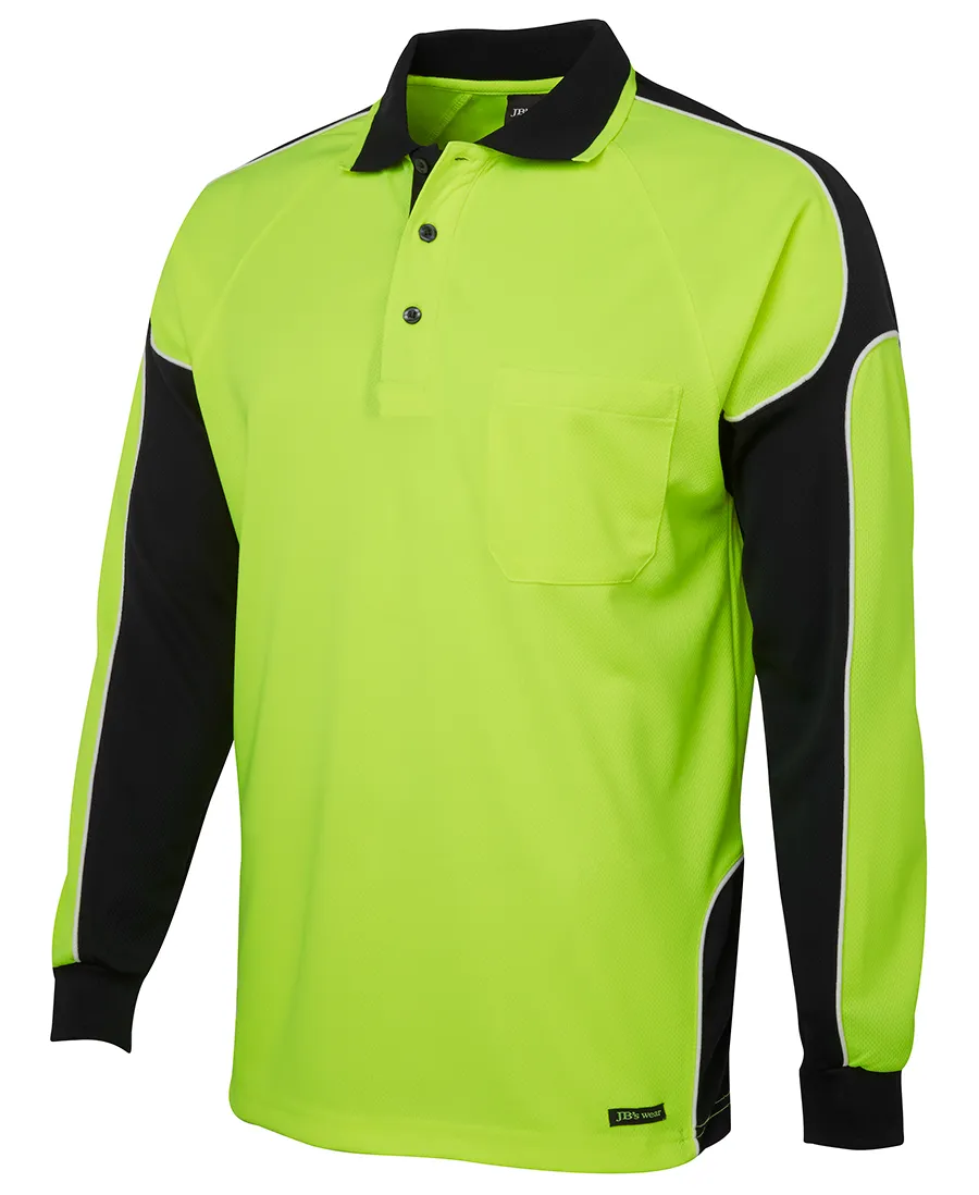 HI VIS L/S ARM PANEL POLO_12