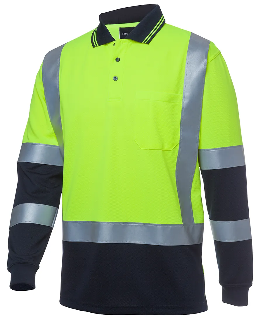HI VIS L/S D+N H PATTERN TRAD POLO_9