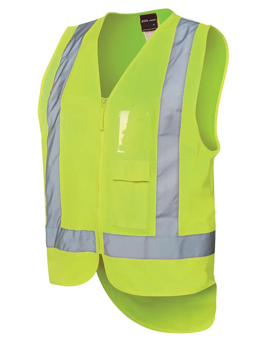 HI VIS ZIP DROP TAIL H PATTERN (D+N) VEST_2