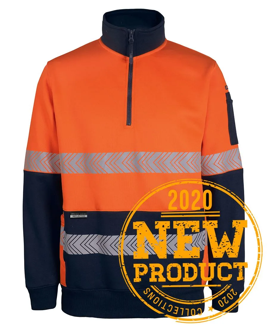 HI VIS 330G 1/2 ZIP SEGMENTED TAPE FLEECE_5