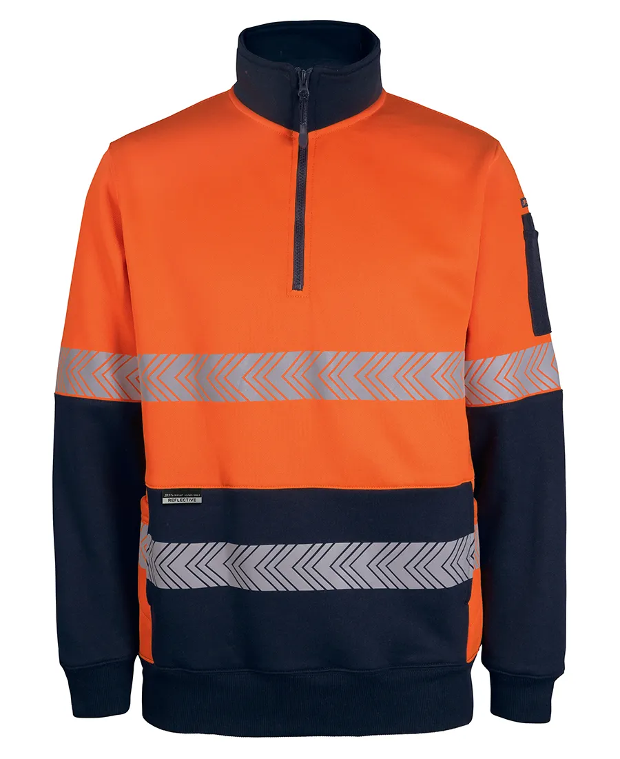 HI VIS 330G 1/2 ZIP SEGMENTED TAPE FLEECE_9