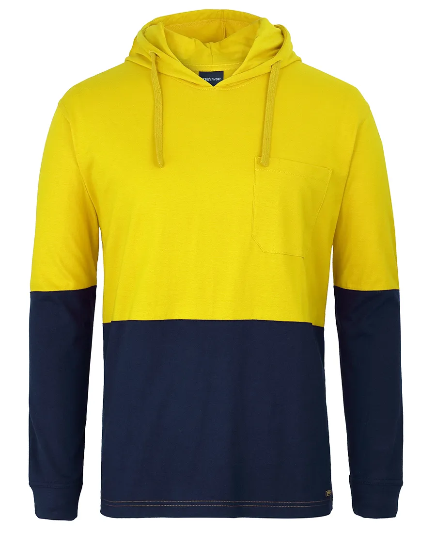 HI VIS L/S COTTON TEE WITH HOOD_7