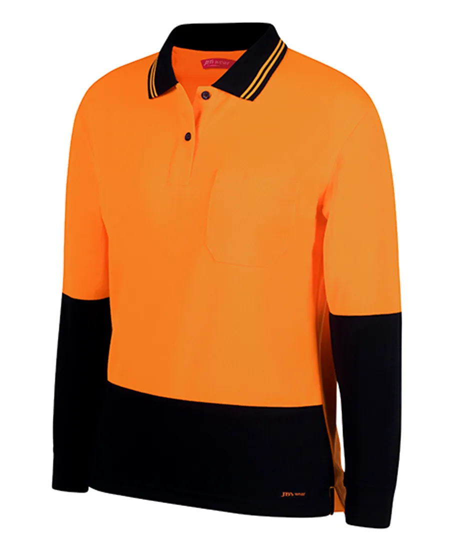 LADIES HI VIS L/S COMFORT POLO_2