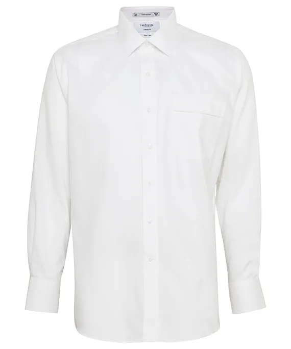 Cotton/Polyester Dobby Herringbone Classic Fit Shirt_7