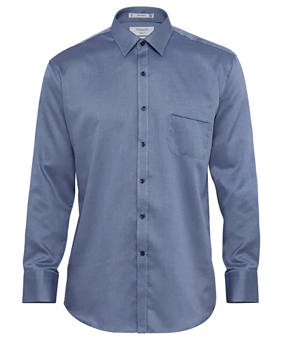 Cotton/Polyester Dobby Herringbone Classic Fit Shirt_9