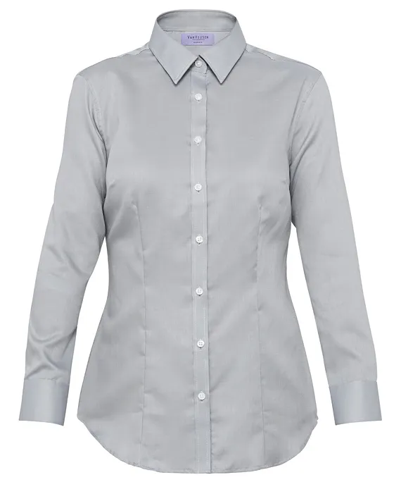 Cotton/polyester Dobby Herringbone Classic Fit Shirt_3