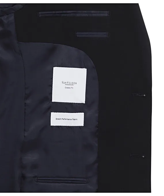 Stretch Wool Blend Plain Weave Suit Separate Jacket_4