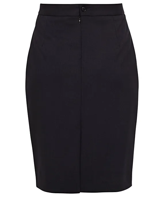 Stretch Wool Blend Plain Weave Suit Separate Skirt_6