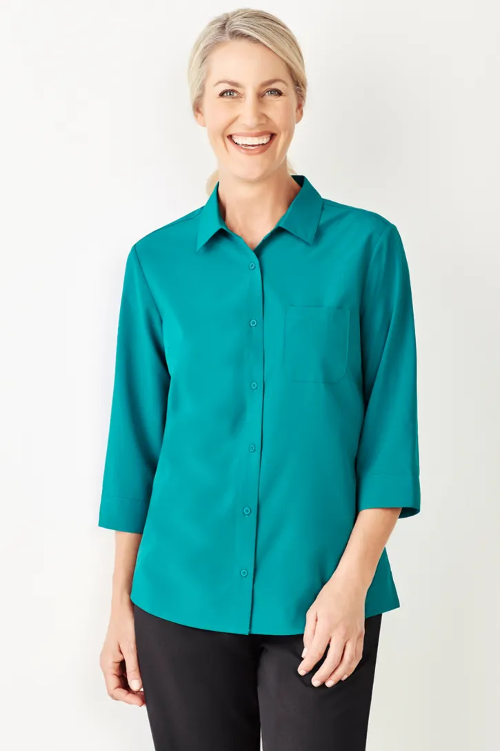 Womens Easy Stretch 3/4 Sleeve Shirt_16