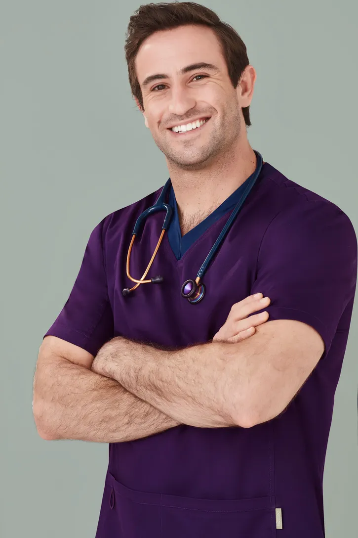 Riley V-Neck Mens Scrub Top_9