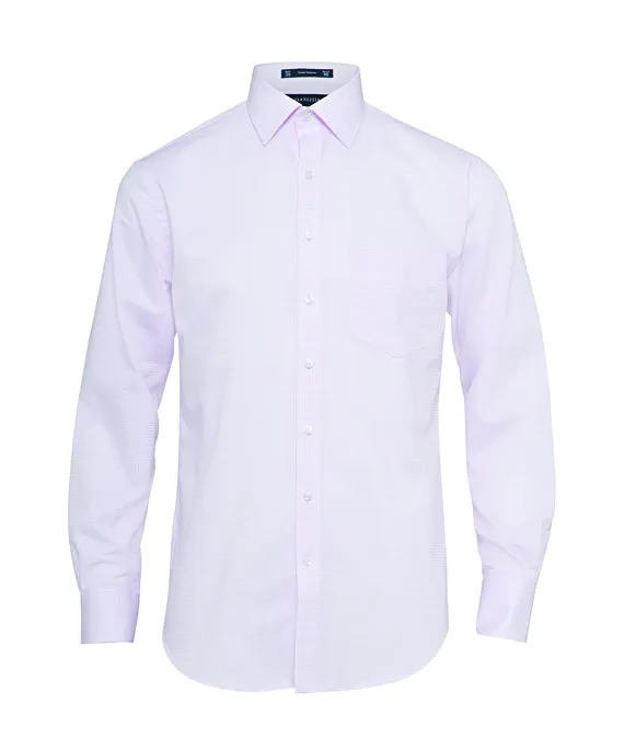 Cotton Polyester Yarn Dyed Check European Fit Shirt_2