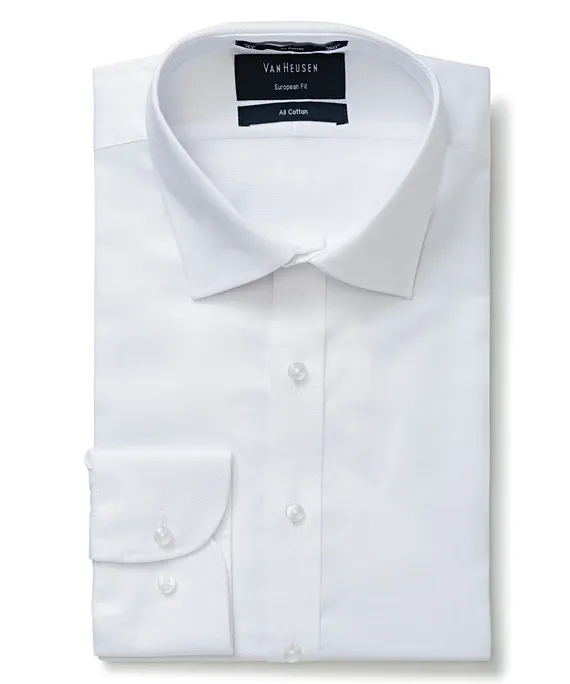 Mens European Tailored White Shirt_4
