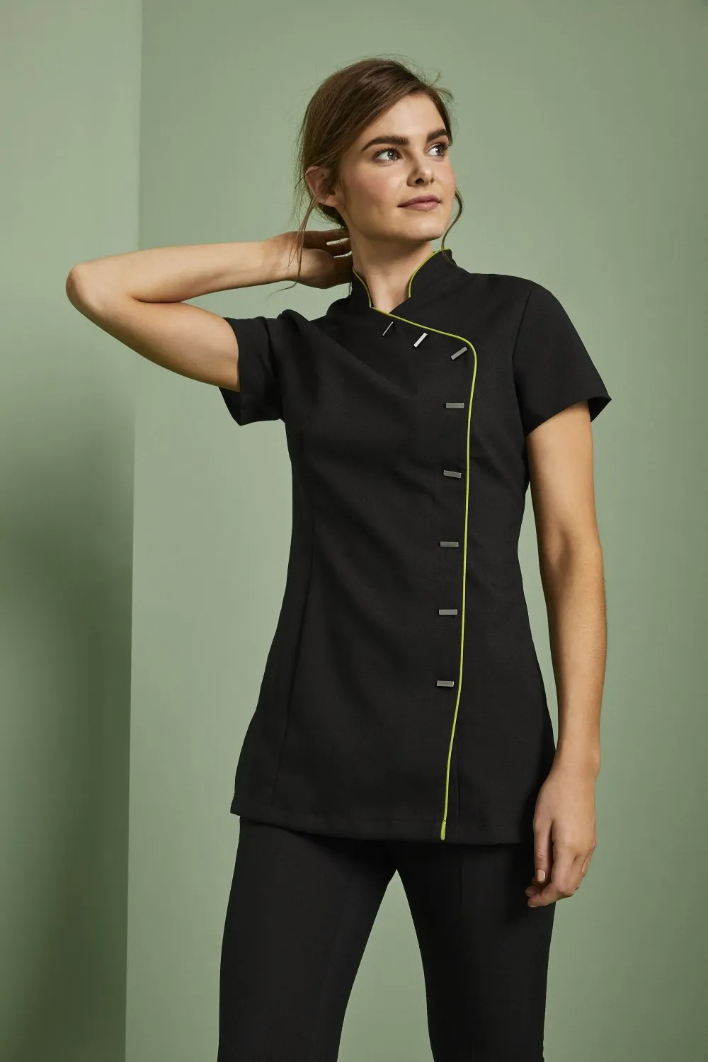 Asymmetrical Tunic With Piping_5
