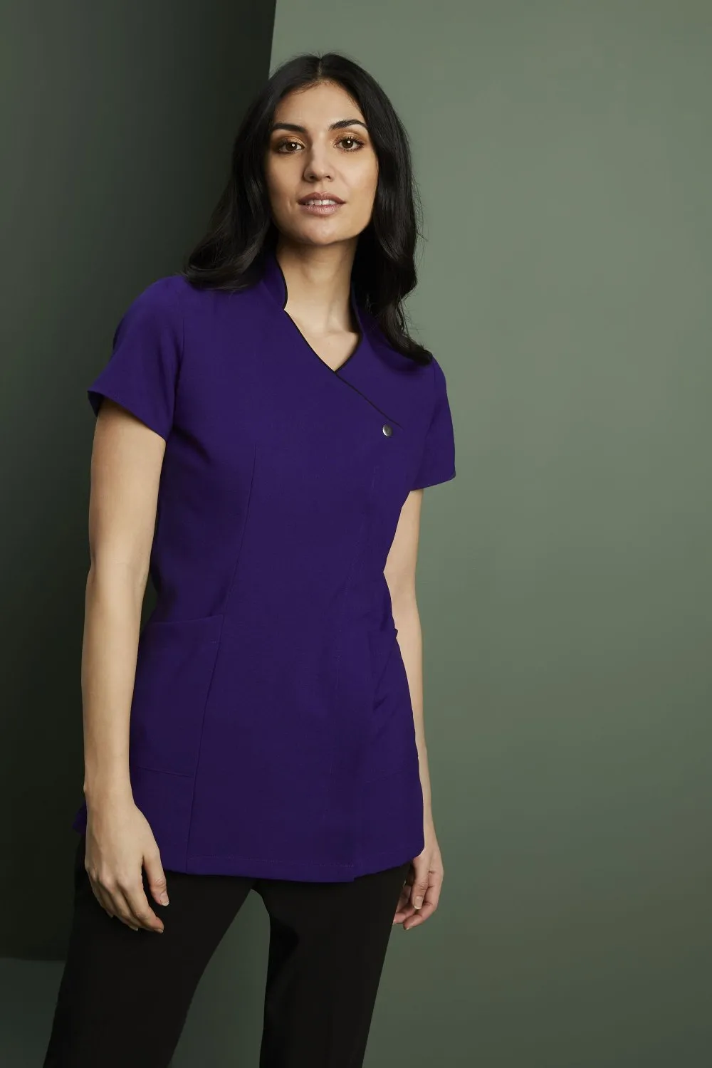 Womens Side Pocket Piped Detail Tunic_8