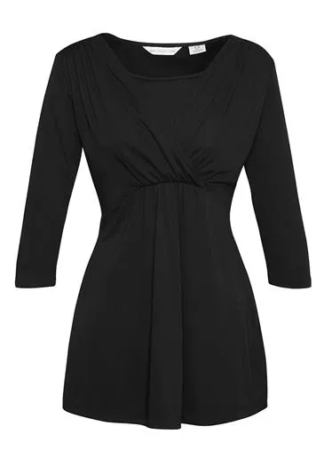 Ladies Trapeze Ladies 3/4 Sleeve Top_2