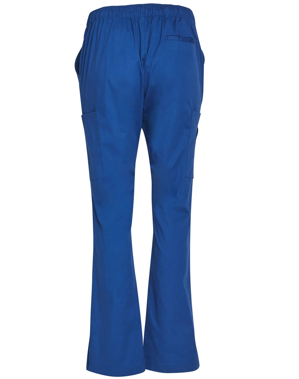 Ladies Semi-Elastic Waist Tie Solid Colour Scrub Pants_2