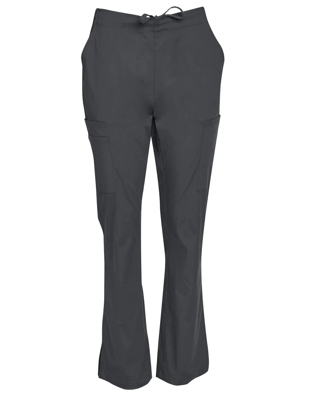 Ladies Semi-Elastic Waist Tie Solid Colour Scrub Pants_12