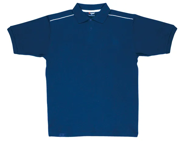 Mens 100% Cotton Pique Knit With Piping_2