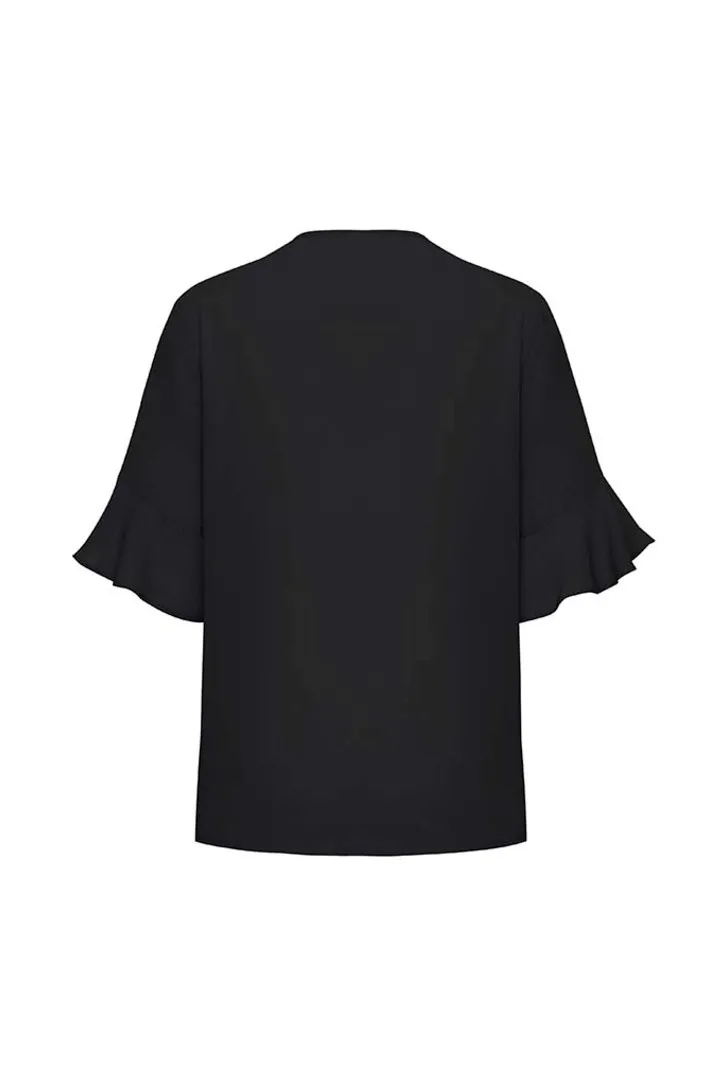 Womens Aria Fluted Sleeve Blouse_3