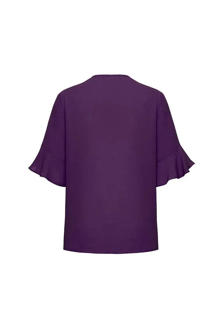 Womens Aria Fluted Sleeve Blouse_9