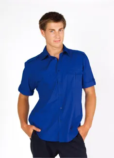 Mens Military Short Sleeved Shirt_1