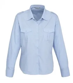 Ladies Long Sleeve Epaulette Shirt_1