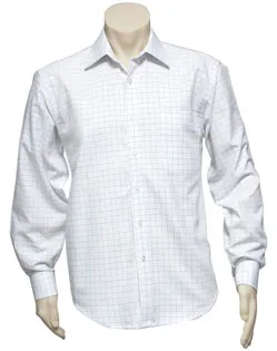Mens Long Sleeve Oxford Check Shirt_1