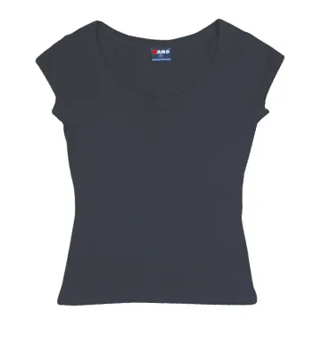 Ladies 1 X 1 Rib Scoop Neck T-shirt_2