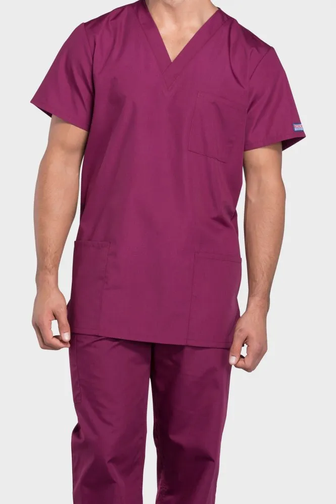 Cherokee Originals Unisex V-Neck Patch Pockets Scrub Top_3